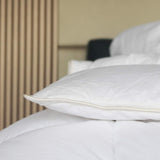 LUOSIFEN Goose Down Comforter Cool Duvet Inserts Queen Size Lightweight for All Seasons Grey(90x90)