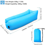 Jemyda Inflatable Lounger Portable Waterproof Air Couch for Indoor Backyard Pool, Anti-Leakage Beach Lounger for Camping Travel