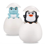 TOHIBEE Baby Bathtub Toys Penguin and Duck Egg Squirt Bath Toys