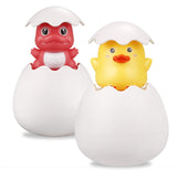 TOHIBEE Baby Bathtub Toys Penguin and Duck Egg Squirt Bath Toys