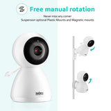 Video Baby Monitor with 2 Cameras 4.3 Inches LCD Split Screen 1440mAh Rechargeable Battery 2-Way Audio Baby Crying Detection Night Vision Temperature Detection