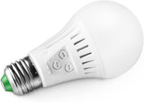 Elrigs Motion Sensor Light Bulb with Dusk to Dawn Warm White, Motion Sensitivity, Time and Twilight Setting Adjustable