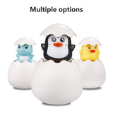 TOHIBEE Baby Bathtub Toys Penguin and Duck Egg Squirt Bath Toys