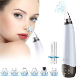 Blackhead Remover Vacuum Pore Cleaner with Strong Suction, Electric Extraction Tool with 6 Replaceable Probes