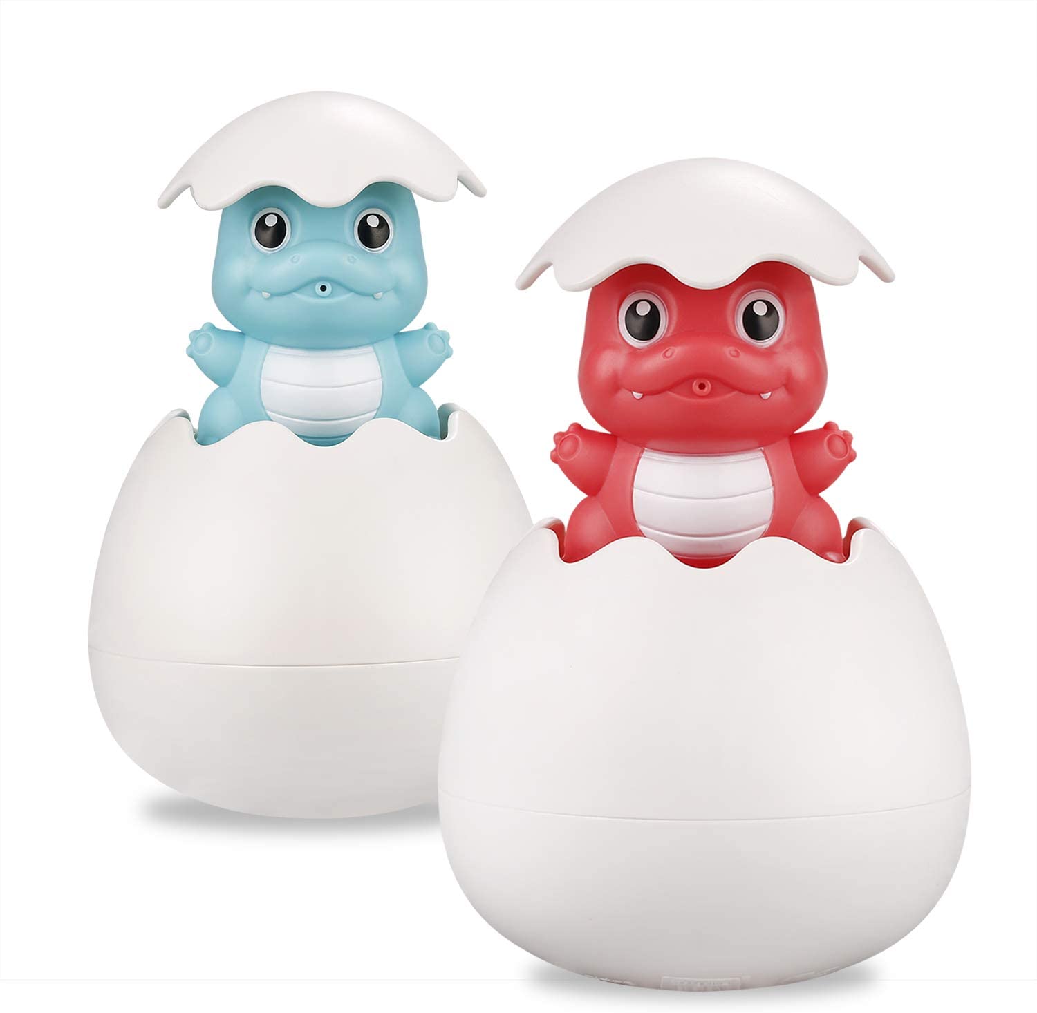 TOHIBEE Baby Bathtub Toys Penguin and Duck Egg Squirt Bath Toys