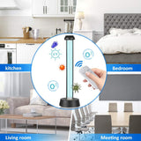 Hideno Desk Lamp with Base 38W,Table Light with 15s Delay Time Remote Controller for Living,Kitchen, Bedroom,School,Office