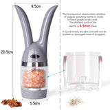 pepper mill or pepper grinder one handed pepper mill- pepper grinders refillable-adjustable grinder