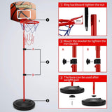 Toddler Basketball Hoop with 3 Balls - Adjustable Height 2.5 ft -5.1 ft