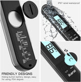 Meat Thermometer Food Thermometer - Digital Instant Read Kitchen Cooking Thermometer with Backlight LCD for Grilling/BBQ/Baking/Candy/Liquids/Oil