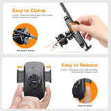 RTAKO Car Phone Holder Mount 360 Degree Rotation Cell Phone Holder for Car Dashboard/Windshield/Air Vent/Desk