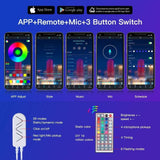 LED Strip Lights Super Bright 450 LEDs AUT Bluetooth Pair 50FT Light for APP Sync Music TV