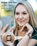 RTAKO Smart Watch for Men Women, Fitness Tracker Watch with Heart Rate Monitor Blood Oxygen Meter, IP68 Swimming Waterproof Smartwatch Compatible with iPhone Android Phones DIY Clock Faces Pink