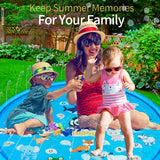 TOHIBEE Sprinkler for Kids 68" Splash Pad Wading Pool Outdoor Water Toys Backyard Fountain