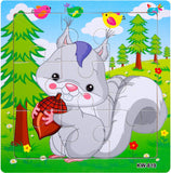 Wooden Jigsaw Puzzles Set for Kids Age 2-5 Years Old