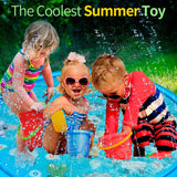 TOHIBEE Sprinkler for Kids 68" Splash Pad Wading Pool Outdoor Water Toys Backyard Fountain