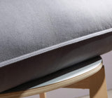 WARFFET Goose Feather Pillows for Sleeping 2 Pack 100% Cotton Mixed with Microfiber Grey Queen 20x28inches